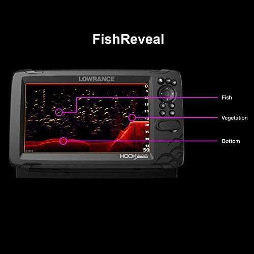 Lowrance Hook Reveal 7X SplitShot - 7-inch Fish Finder with